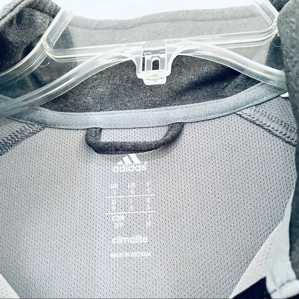 Adidas Climalite Essentials Tech Quarter Zip Grey… - image 7